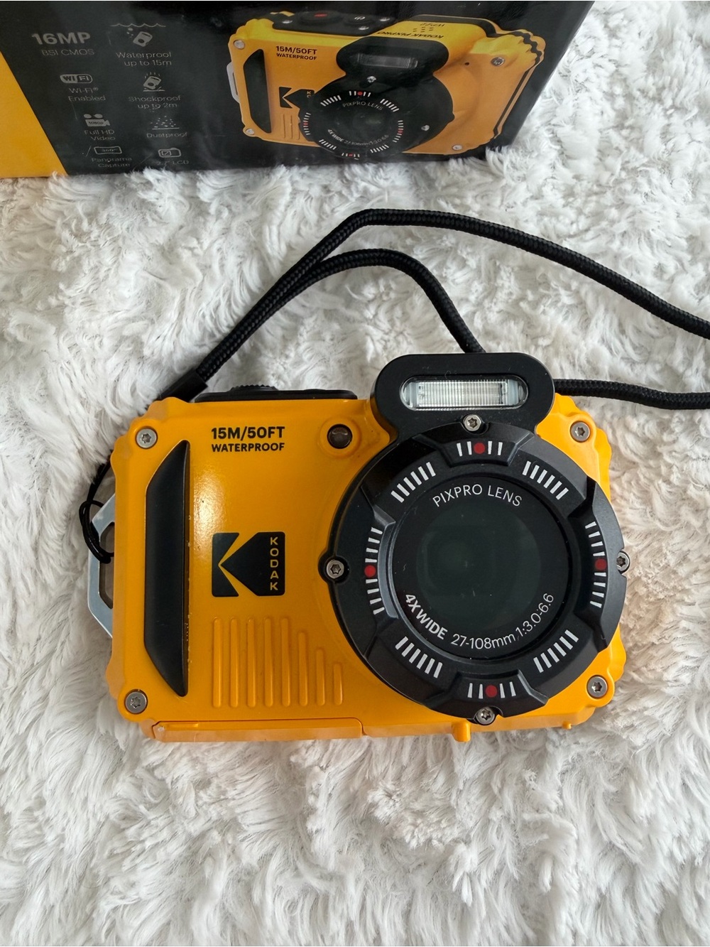 Kodak Yellow Waterproof 16MP PixPro WPZ2 Digital Camera